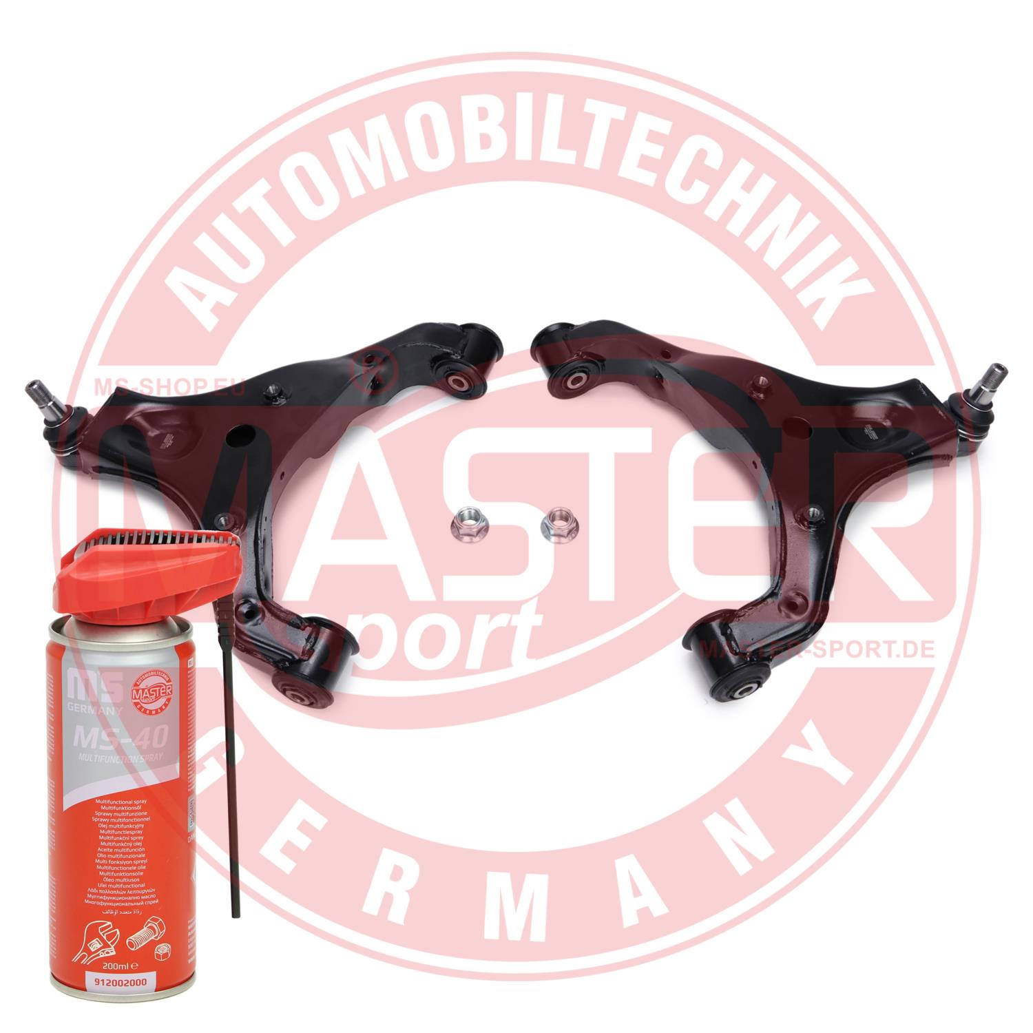 MASTER-SPORT GERMANY 37056-KIT-MSP PROMO Σετ τιμονιού, ανάρτηση τροχών Mπροστινός άξονας δεξιά μπροστινός άξονας Μπροστινός άξον